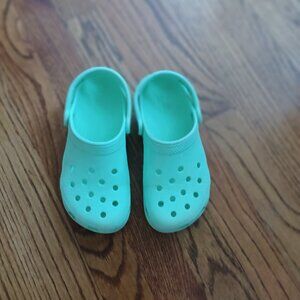 Mint Crocs Size 13